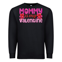 Black mommy is valentine Premium Sweatshirt - texasbilliewilder
