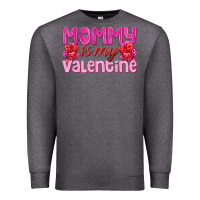 Charcoal Heather mommy is valentine Premium Sweatshirt - texasbilliewilder