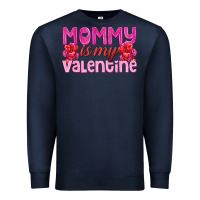 Navy mommy is valentine Premium Sweatshirt - texasbilliewilder