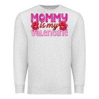 Oatmeal Heather mommy is valentine Premium Sweatshirt - texasbilliewilder