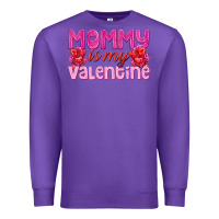 Purple mommy is valentine Premium Sweatshirt - texasbilliewilder
