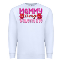 White mommy is valentine Premium Sweatshirt - texasbilliewilder