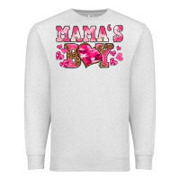 Oatmeal Heather valentines day mamas boy Premium Sweatshirt - texasbilliewilder