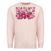 Pale Pink valentines day mamas boy Premium Sweatshirt - texasbilliewilder