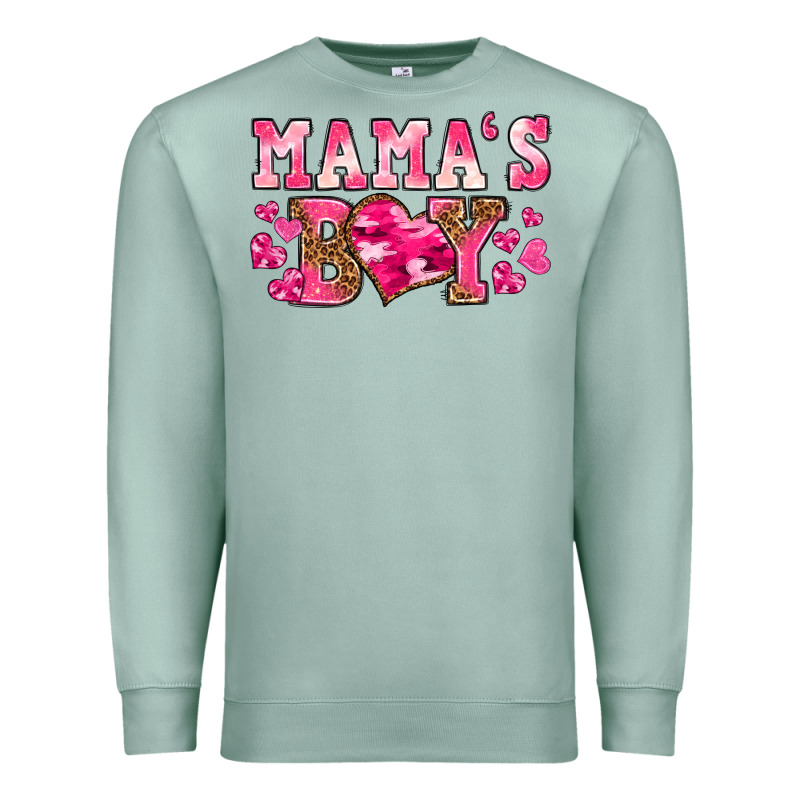Valentines Day Mamas Boy Premium Sweatshirt by texasbilliewilder | Teevron