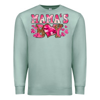 Seafoam valentines day mamas boy Premium Sweatshirt - texasbilliewilder