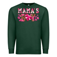 Sports Green valentines day mamas boy Premium Sweatshirt - texasbilliewilder