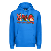 True Royal peace love strawberry Premium Hoodie - Artiststas