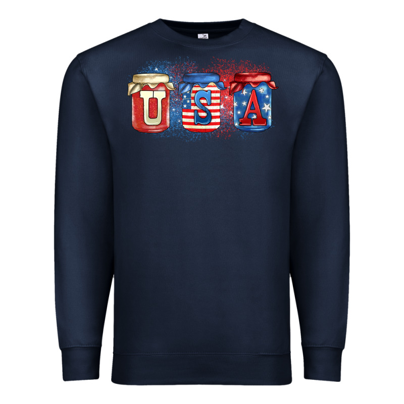Usa Mason Jars Premium Sweatshirt by Zillion Design Studio | Teevron