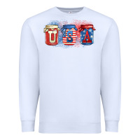 White usa mason jars Premium Sweatshirt - Zillion Design Studio