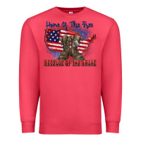 Cardinal home of the free because of the brave Premium Sweatshirt - Zillion Design Studio
