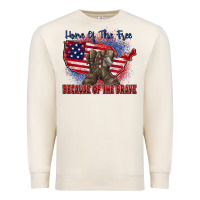 Sandshell home of the free because of the brave Premium Sweatshirt - Zillion Design Studio
