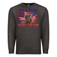 Smoke home of the free because of the brave Premium Sweatshirt - Zillion Design Studio