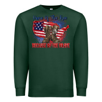 Sports Green home of the free because of the brave Premium Sweatshirt - Zillion Design Studio