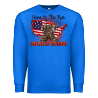 True Royal home of the free because of the brave Premium Sweatshirt - Zillion Design Studio