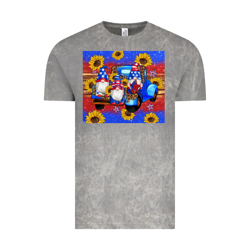 American Flag Gnomes Truck Sunflowers Star Leopard Glitter Vintage Tee by Artiststas | Teevron