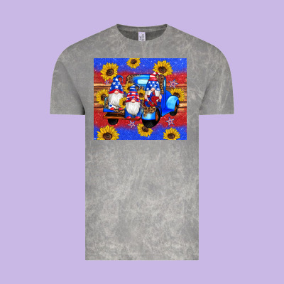 American Flag Gnomes Truck Sunflowers Star Leopard Glitter Vintage Tee Designed By Artiststas