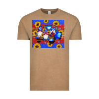 Vintage Coffee American flag gnomes truck sunflowers star leopard glitter Vintage Tee - Artiststas