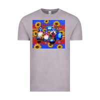 Vintage Zinc American flag gnomes truck sunflowers star leopard glitter Vintage Tee - Artiststas
