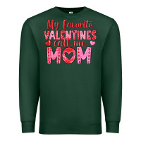 Sports Green my favorite valentine call me mom Premium Sweatshirt - texasbilliewilder