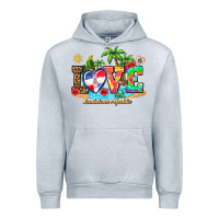 Heather Grey love dominican republic Urban Hoodie - AdoDesignShop