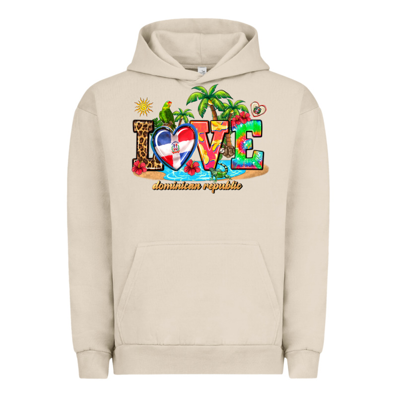 Love Dominican Republic Urban Hoodie by AdoDesignShop | Teevron