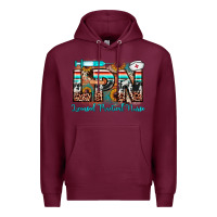 Burgundy lpn licensed practical nurse Premium Hoodie - JahusDesignShop