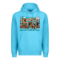 Ocean Blue lpn licensed practical nurse Premium Hoodie - JahusDesignShop