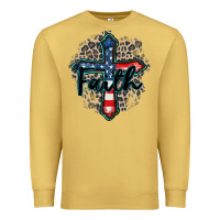 Antique Gold faith usa Premium Sweatshirt - Zillion Design Studio
