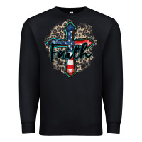 Black faith usa Premium Sweatshirt - Zillion Design Studio