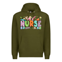 Army Green easter nurse Premium Hoodie - Artiststas