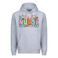 Heather Grey easter nurse Premium Hoodie - Artiststas