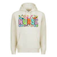 Oatmeal Heather easter nurse Premium Hoodie - Artiststas