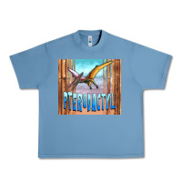 Pebble Blue dinosaur pterodactyl Urban Heavy Tee - Artiststas