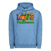 Pigment Pebble Blue love halloween Urban Hoodie - Artiststas