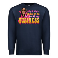 Navy afro black boss lady Premium Sweatshirt - texasbilliewilder