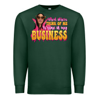 Sports Green afro black boss lady Premium Sweatshirt - texasbilliewilder