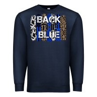 Navy back the blue brushstroke Premium Sweatshirt - Zillion Design Studio