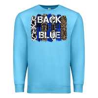 Ocean Blue back the blue brushstroke Premium Sweatshirt - Zillion Design Studio