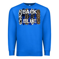 True Royal back the blue brushstroke Premium Sweatshirt - Zillion Design Studio