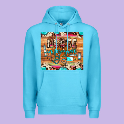 Nurse In Progress Premium Hoodie Designed By Jahusdesignshop