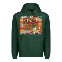 Sports Green nurse in progress Premium Hoodie - JahusDesignShop