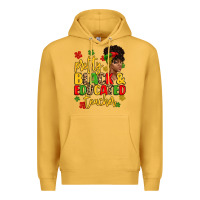 Mustard pretty black and educated teacher Premium Hoodie - Artiststas