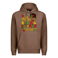 Chestnut pretty black and educated teacher Premium Hoodie - Artiststas