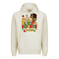 Oatmeal Heather pretty black and educated teacher Premium Hoodie - Artiststas