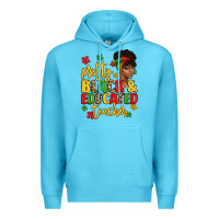 Ocean Blue pretty black and educated teacher Premium Hoodie - Artiststas