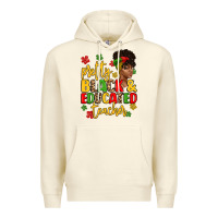 Sandshell pretty black and educated teacher Premium Hoodie - Artiststas