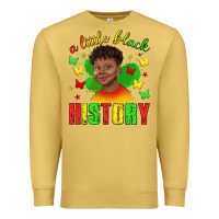 Antique Gold a little black history with boy juneteenth Premium Sweatshirt - texasbilliewilder