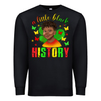 Black a little black history with boy juneteenth Premium Sweatshirt - texasbilliewilder