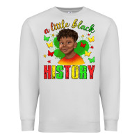 Dove Grey a little black history with boy juneteenth Premium Sweatshirt - texasbilliewilder
